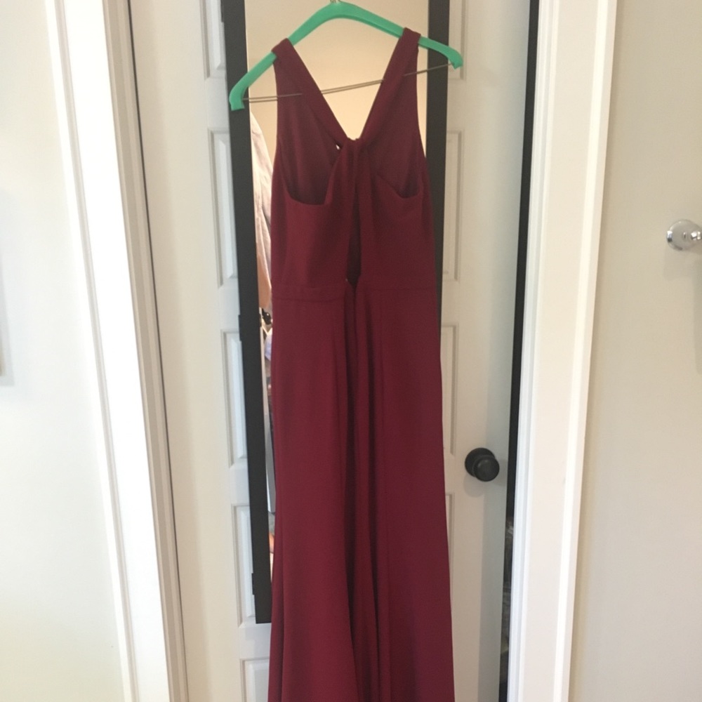 Wine red lulus dress - Picture 4 of 5